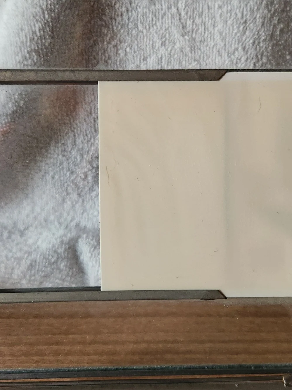 Silver Glass Jewelry Display Box with Pressed Floral Design